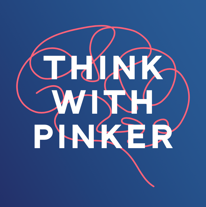 brain logo with text Think with Pinker